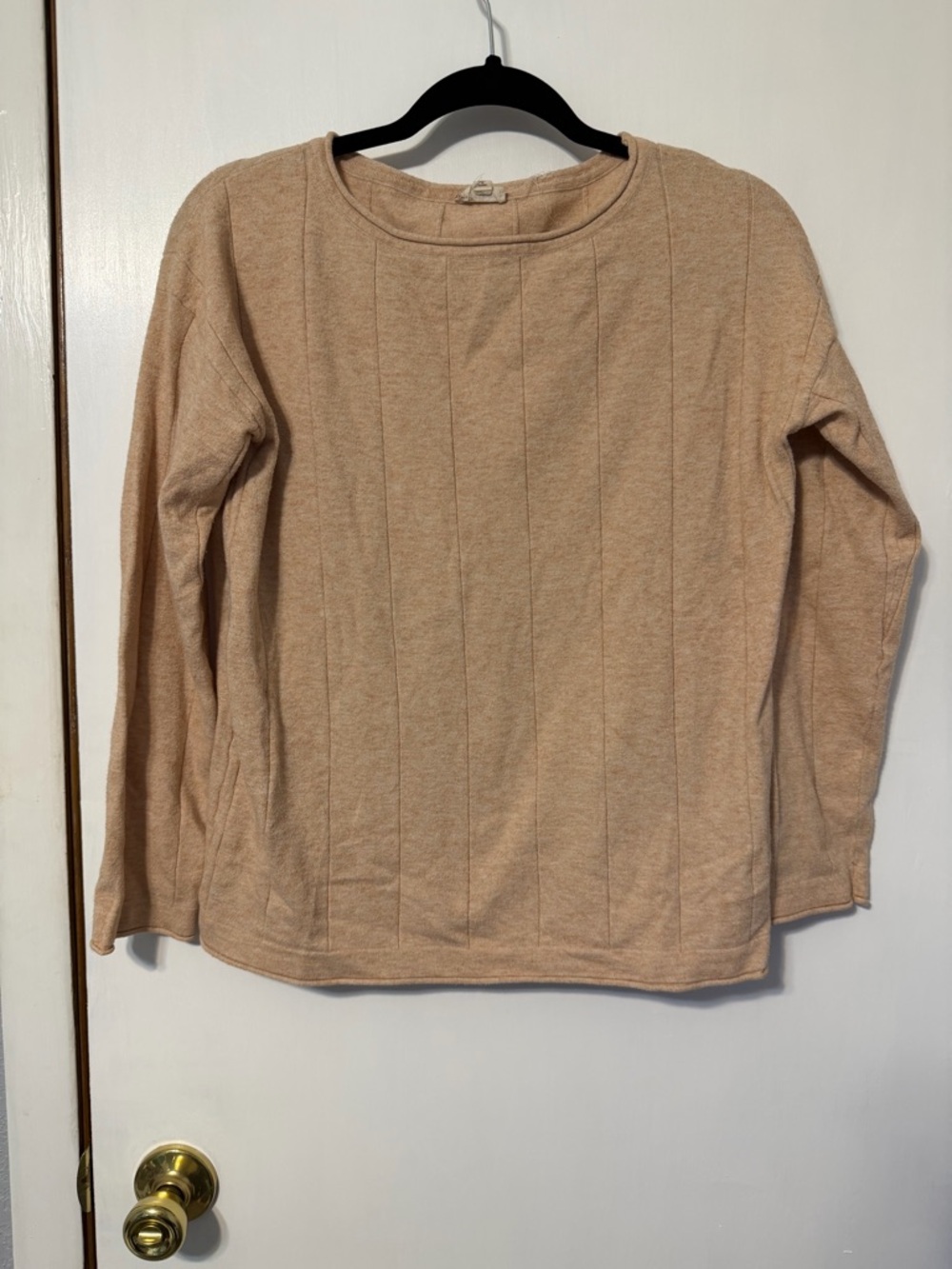 Hem & Thread Beige Crew Neck Sweater